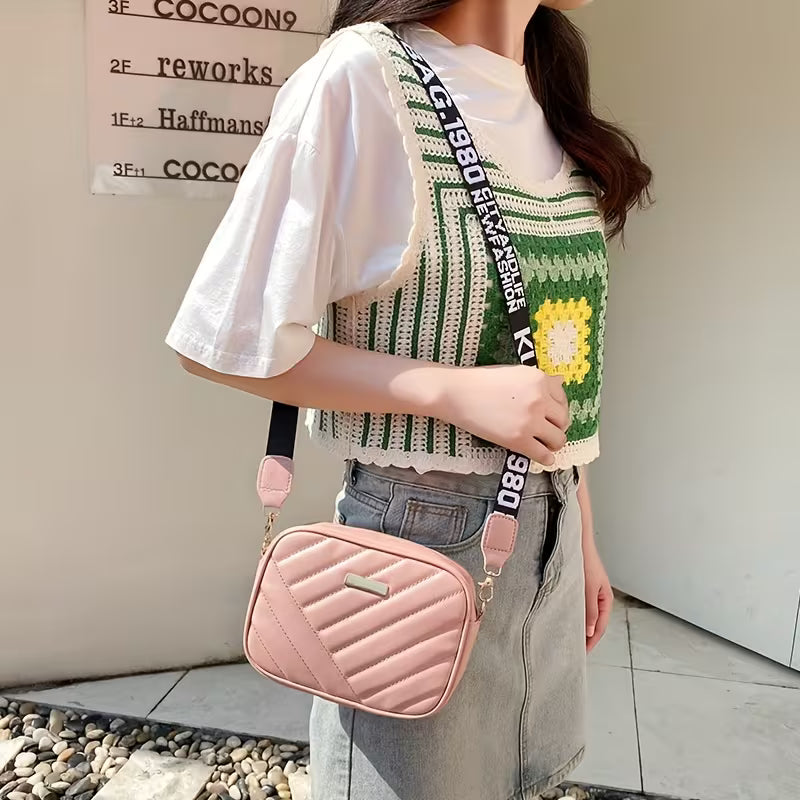 Iron Decoration Ribbon Small Square Bag