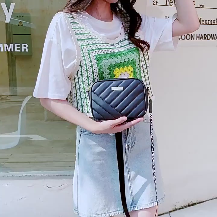 Iron Decoration Ribbon Small Square Bag