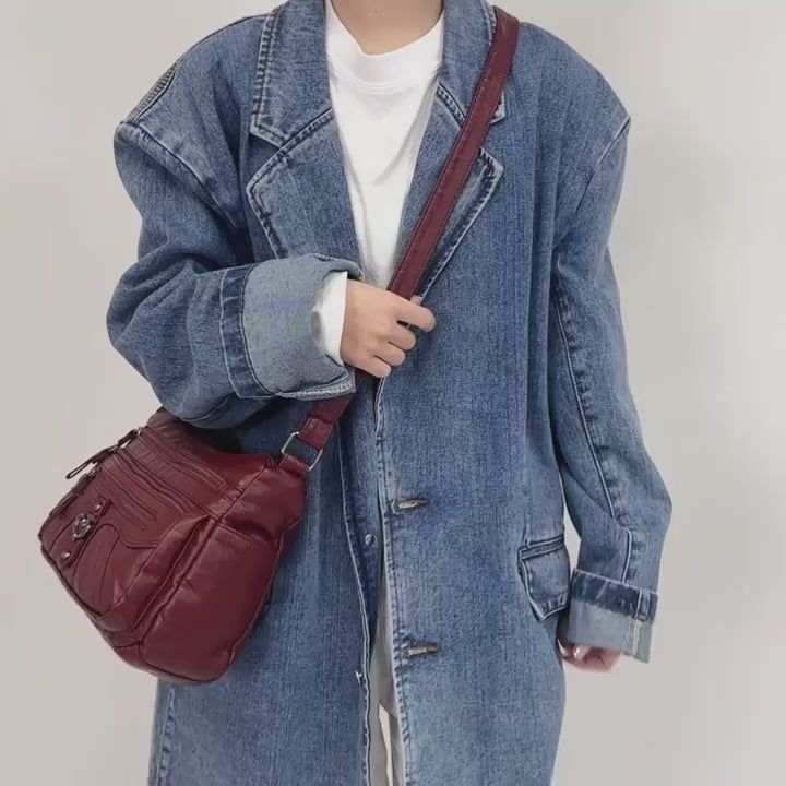 Women'S Vintage-Style Shoulder Bag