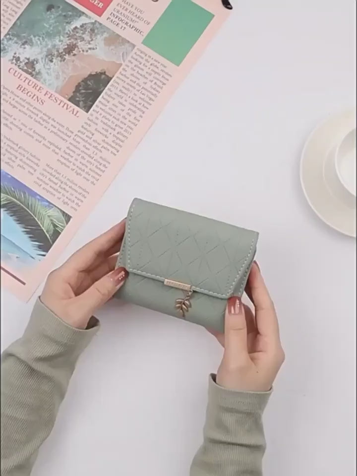 Argyle Pattern Short Wallet