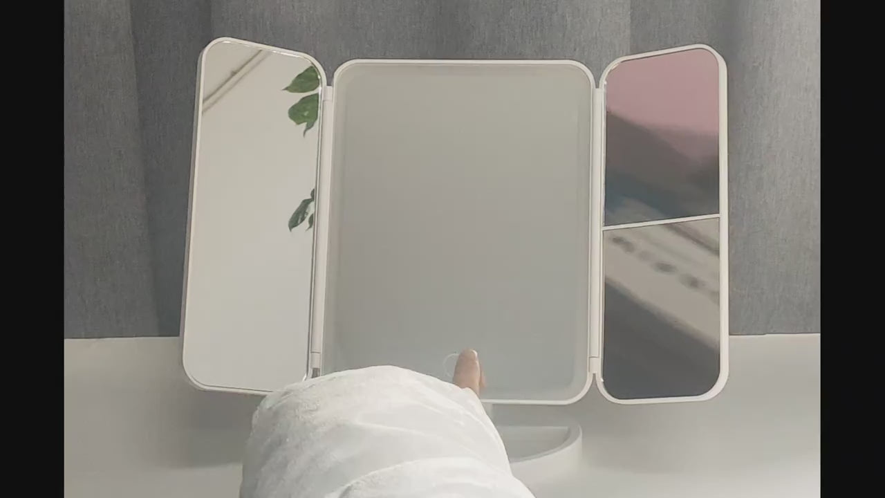 3 window LED Makeup Mirror 360°